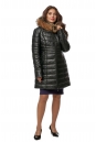 Женское кожаное пальто из натуральной кожи с капюшоном, отделка енот 8013751