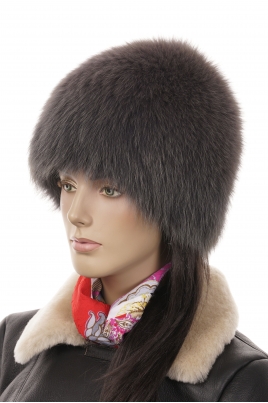 FG Furs шапка из песца серая женская — Женские шапки в интернет-магазине Domino