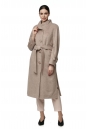 Женское пальто из текстиля с воротником 8016230