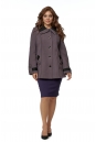 Женское пальто из текстиля с воротником 8016333