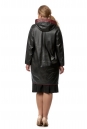 Женское кожаное пальто из натуральной кожи с капюшоном 8016850-3