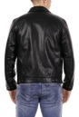 Мужская кожаная куртка из эко-кожи с воротником 8018361-3