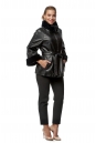 Женская кожаная куртка из эко-кожи с воротником, отделка искусственный мех 8019558-2