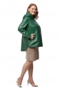 Женская кожаная куртка из натуральной кожи с капюшоном 8019608-2
