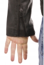 Мужская кожаная куртка из эко-кожи с воротником 8021871-6