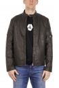 Мужская кожаная куртка из эко-кожи с воротником 8021871-8