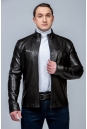 Мужская кожаная куртка из эко-кожи с воротником 8023456-3