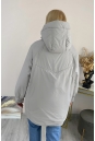Женское пальто из текстиля с капюшоном 8024103-5