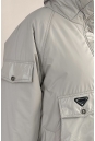 Женское пальто из текстиля с капюшоном 8024103-7