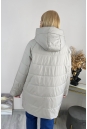 Женское пальто из текстиля с капюшоном 8024110-5